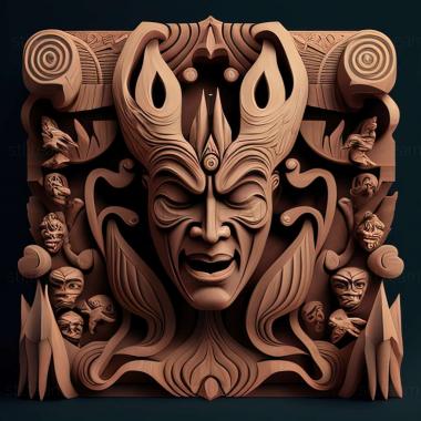 3D model The Secret Saturdays Beasts of the 5th Sun game (STL)